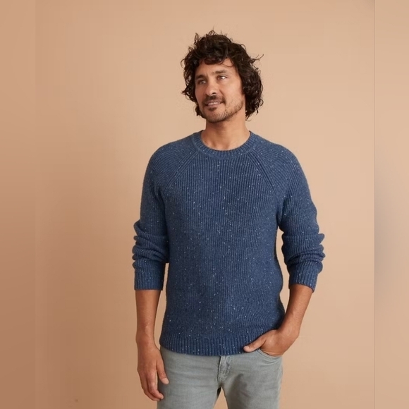 Marine Layer Coleman Inverness Crewneck Sweater Navy - Picture 4 of 7